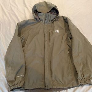 KARRIMOR WeatherTite Green Hooded Jacket Raincoat Men's Sz. M